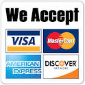 Credit Cards Accepted